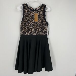 Francescas Women’s Round Neck Sleeveless Lave Lined Top A Line Dress size M